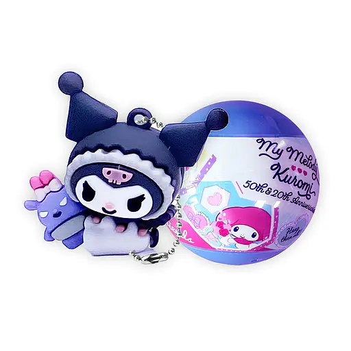 Фігурка-сюрприз на ланцюжку в кулі Cool Things Hello Kitty Моя Мелоді та Куромі в асортименті 1 шт. (HK024) - фото 2