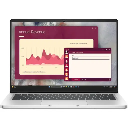 Ноутбук Dell 14 Pro 14 PC14250 FHD+/Intel U5-235U/16GB/512SSD/UMA/DOS (BTO106_PC14250_UA_UBU) - фото 1