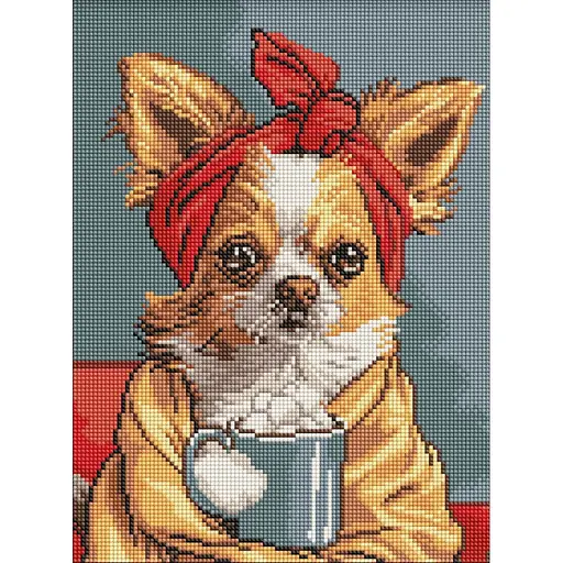 Алмазная мозаика Прекрасный кофе AMO8168, 30x40 см