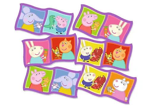 Настольная игра Trefl Домино. Свинка Пеппа (Domino: Peppa Pig) (02066) - фото 3