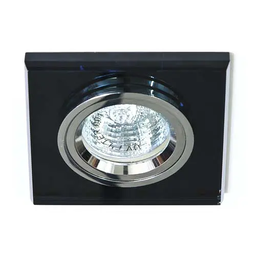 Вбудований світильник Feron 8170-2 під лампу сірий срібло - фото 2