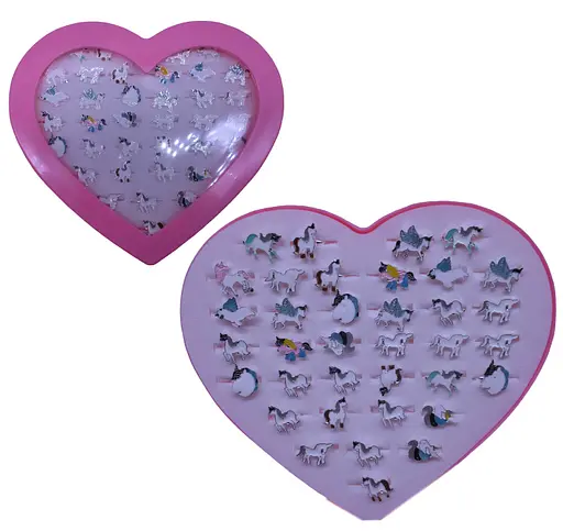 Кільце металеве дитяче Емаль Єдиноріг 456-4