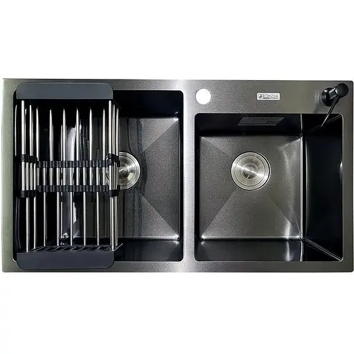 Кухонна мийка Romzha Arta U-730SDN BL - фото 1