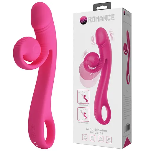 Вібратор Pretty Love Romance Beau Snail 23 см (рожевий) - фото 19