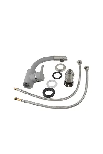 Смеситель для кухни Platinum 8303 sk серый металлик Серый - фото 2