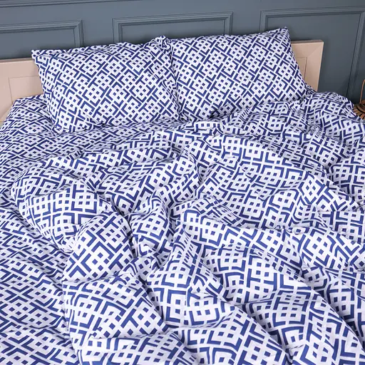 Пододеяльник MirSon Ranforce Elite Abstract Blue 175х210 см (2200013163862) - фото 3