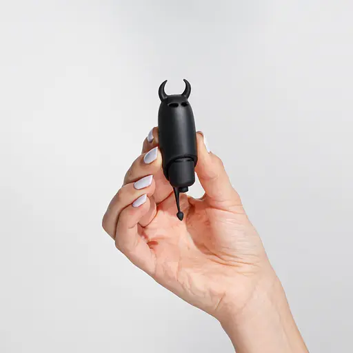 Вібратор Crushious O-Pet Devil 10 режимів чорний 8.8х2.4 см - фото 6