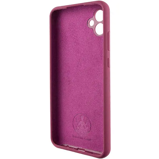 Чохол Lakshmi Silicone Cover Full Camera AAA для Samsung Galaxy A06 Бордовий/Plum - фото 4