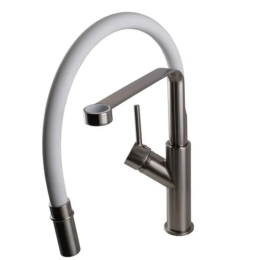 Смеситель для кухни Globus Lux DENVER Flex GDF-32-08-08 однорычажный с гибким изливом для удобного наполнения емкостей - фото 6