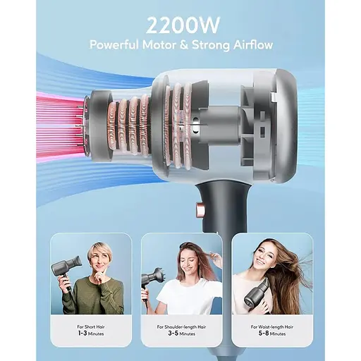 Фен Stylocks з дифузором та концентратором повітряного потоку - фото 2