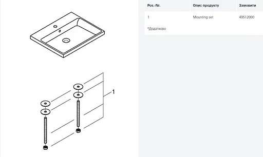 Умивальник Grohe Cube Ceramic напіввбудований 605x490 мм 3947900H, Білий - фото 3