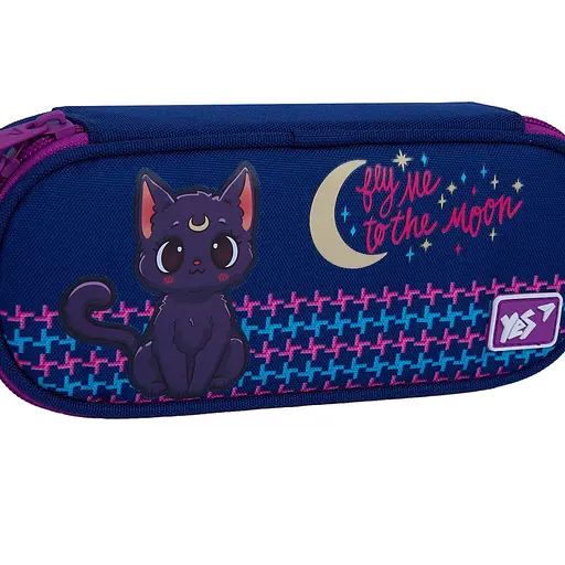 Школьный пенал мягкий Yes PH-30 Cat with the Moon - фото 3
