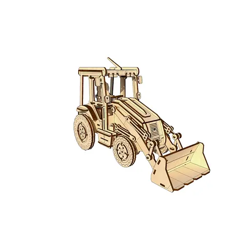 Дерев'яний конструктор "Екскаватор" OPZ-005, 202 деталі - фото 3