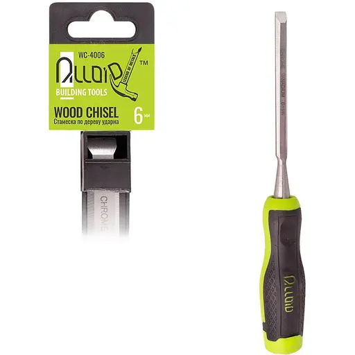 Стамеска по дереву Alloid ударна 6 мм (WC-4006) - фото 1