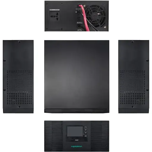 ДБЖ Marsriva MR-UT1000, 1000ВА/800Вт, чиста синусоїда змінного струму, без АКБ, 12B - фото 4