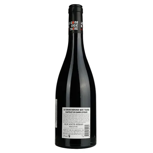 Вино Le Gros Rouge Qui Tache Castelet De Canon Leveque 2021 IGP Pays D'Oc, красное, сухое, 0,75 л - фото 4