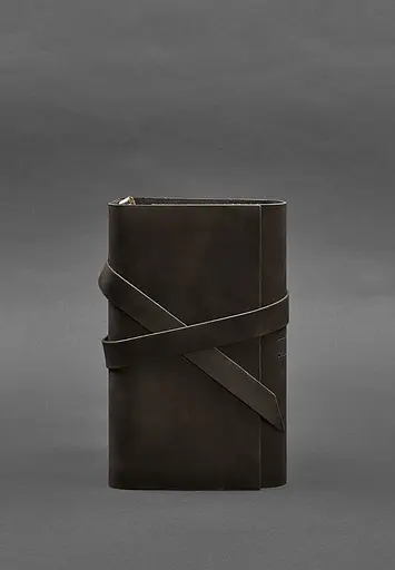 Шкіряний блокнот (Софт-бук) 1.0 темно-коричневий - фото 2