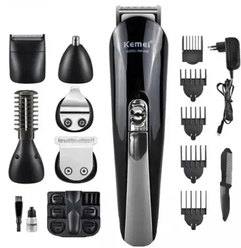 Многофункциональный набор для стрижки Kemei KM-600 (11 в 1, с подставкой)
