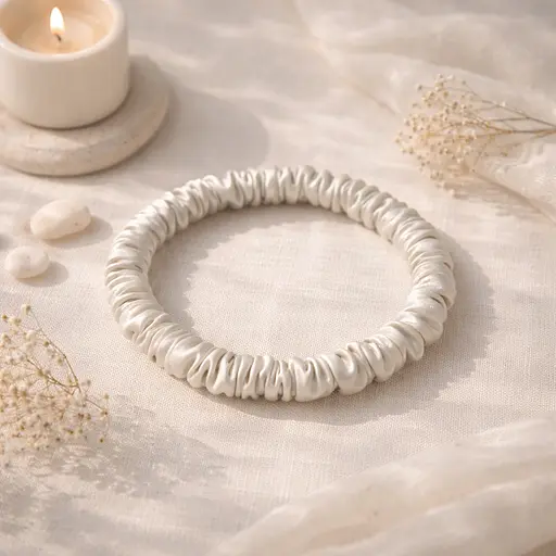 Набор из 5 штук шелковых резинок для волос Чумацкий Шлях - выбери настроение - Choose Your Mood Размер S (1239-02) - фото 12