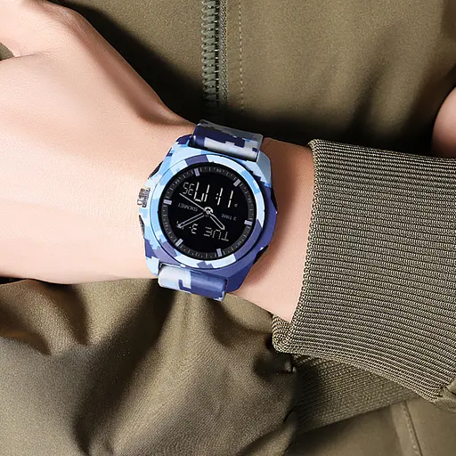 Наручний годинник чоловічий 2199CMAF Air Force Camouflage Skmei acs0030155 - фото 4