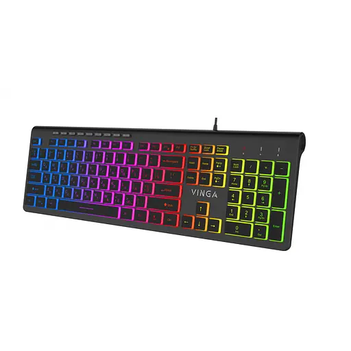 Клавіатура Vinga KB-460 Black USB (KB-460) (KB-460 Black) - фото 3