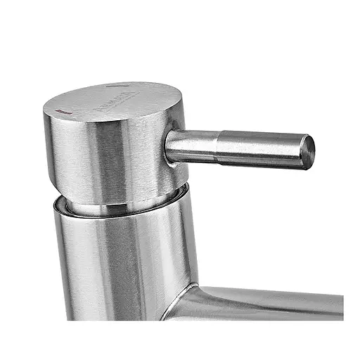 Смеситель для умывальника Armata SUS-001-A с коротким изливом нержавеющая сталь CH6474 Нержавеющая сталь - фото 2