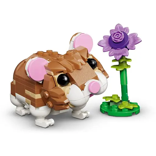 Конструктор LEGO Creator Чарівний хом'як з квіткою 166 деталей (31376) - фото 2