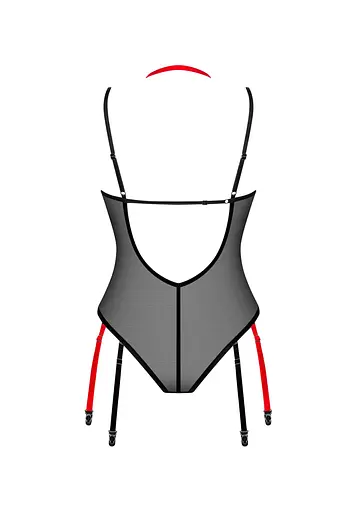 Боди Obsessive Glandez XS/S черный - фото 5