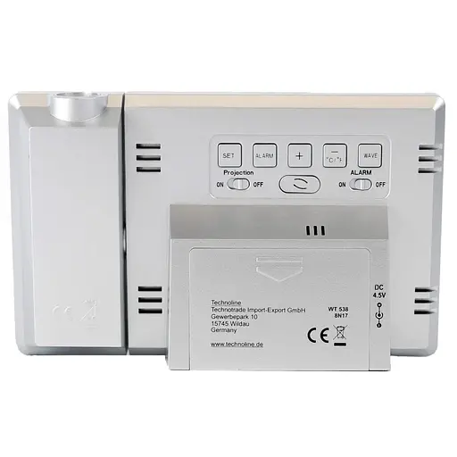 Настільний годинник Technoline WT538 проекційний Silver/Anthracite (DAS301198) - фото 3