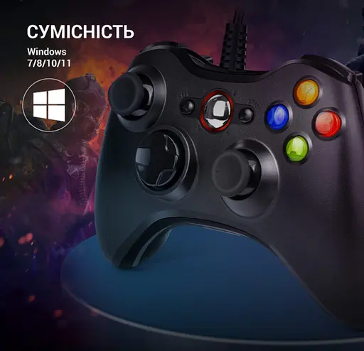Геймпад джойстик GamePro MG-310-B USB PC Black - фото 5