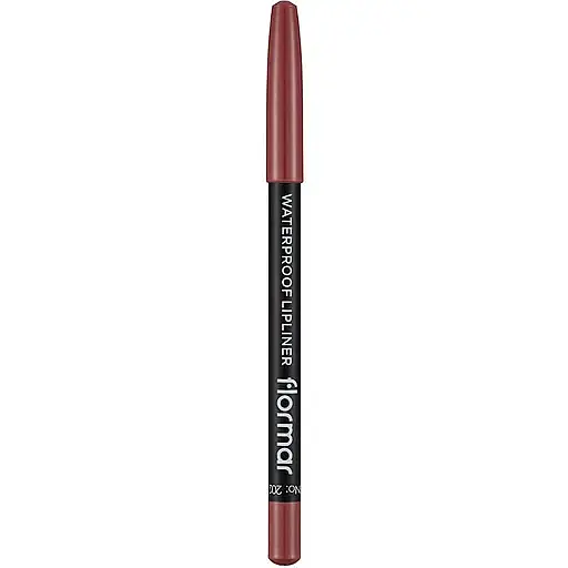 Водостійкий олівець для губ Flormar Waterproof Lipliner, відтінок 202 (Sft Pnk Brwn), 1,14 г (8000019546543) - фото 1