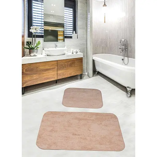 Набір килимків для ванної кімнати Diva Gold Cream 60 x 100 + 50 x 60