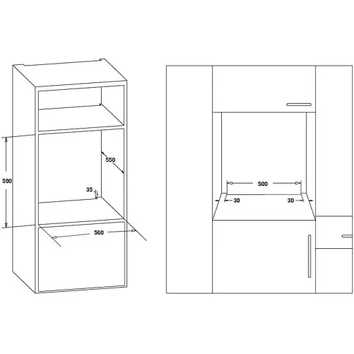 Духова шафа Heinner HBO-S569LDTGC-GBK - фото 4