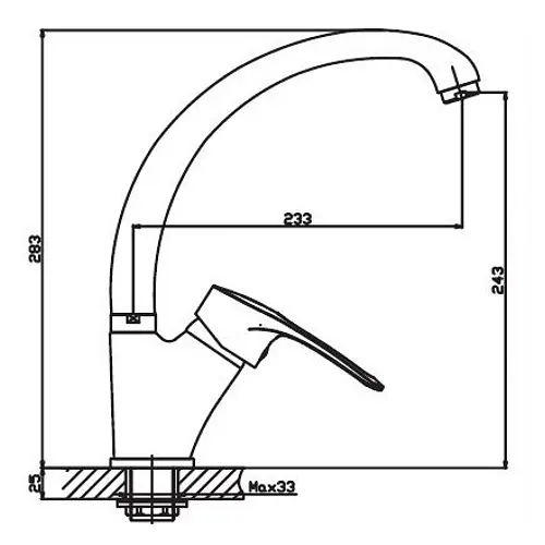 Змішувач для кухні Haiba HANSBERG 777 HB0223 - фото 2