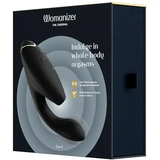 Вакуумний кліторальний стимулятор Womanizer Duo 2 Black - фото 9