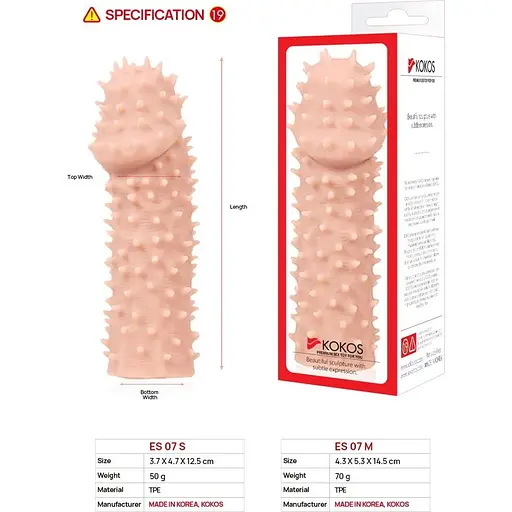 Насадка на член Kokos Extreme Sleeve ES.07 - фото 4