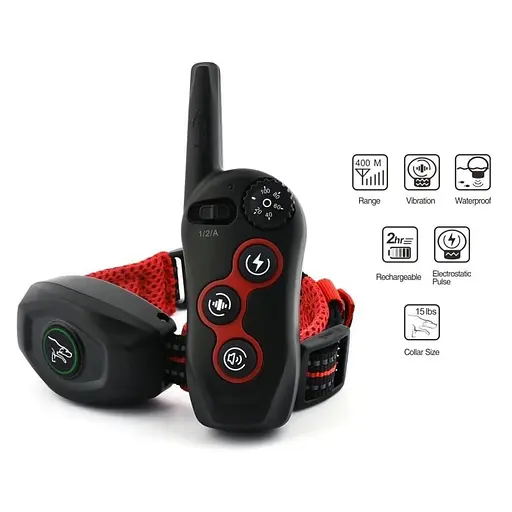 Електро ошийник для дресирування собак + анти лай 2 в 1 Dobe DB 400 (розмір S 23-33 см) (100375-S) - фото 3