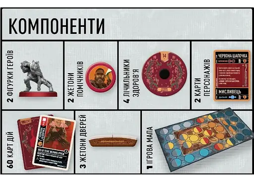 Настільна гра Geekach Games Unmatched: Червона Шапочка проти Беовульфа (Unmatched: Little Red Riding Hood vs. Beowulf) (укр.) (GKCH054RB) - фото 4