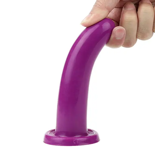 Фалоімітатор LoveToy Silicone Holy Dong 14.5 см фіолетовий - фото 7