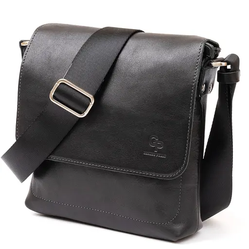 Сумка кожаная мужская GRANDE PELLE 21х23х4,5 см sum0012522 - фото 1