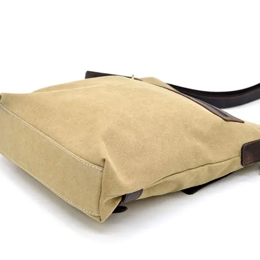 Чоловіча шкіряна сумка через плече TARWA 27х31х8 см sum0025860 - фото 6