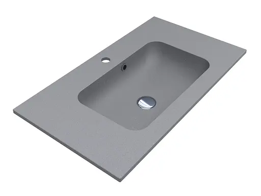 Умивальник Miraggio Della 800 mirastone gray 0000943, Сірий - фото 3