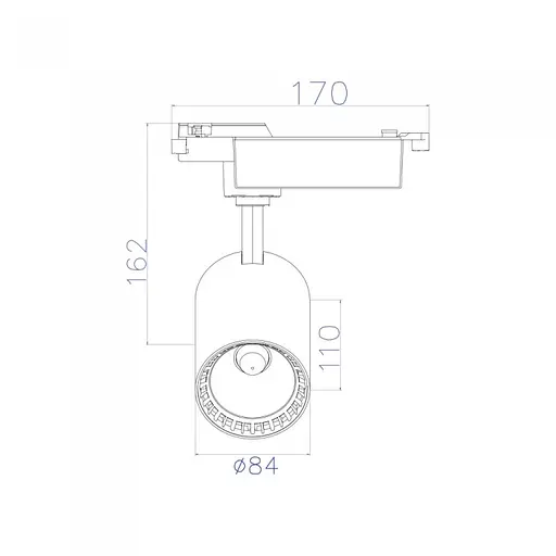 Светильник трековый 018 020 0024 "LYON-24" 24W 4200 черный, белый Horoz - фото 2