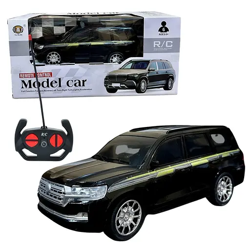 Джип Toyota Land Cruiser на радіокеруванні Чорний (7712), масштаб 1:16