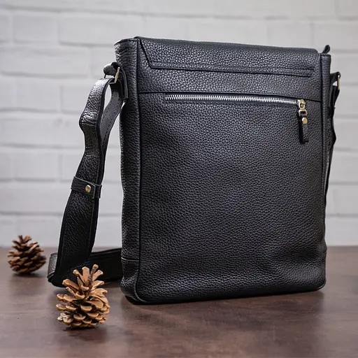 Чоловіча шкіряна сумка SHVIGEL 25х33х8 см sum0012611 - фото 7