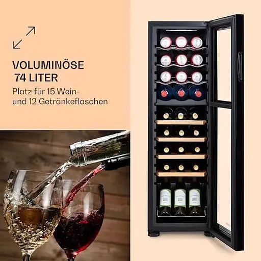 Холодильник для вина KLARSTEIN Bovella 27 Duo+ 74 л (10035697) - фото 4