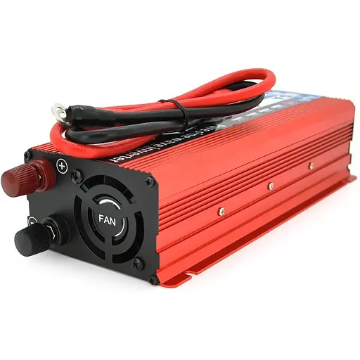 Інвертор напруги Voltronic DA-2200M (DC:1100W), 12/220V з апроксимованою синусоїдою, 1 універсальна розетка, клемні дроти, Q10 - фото 2