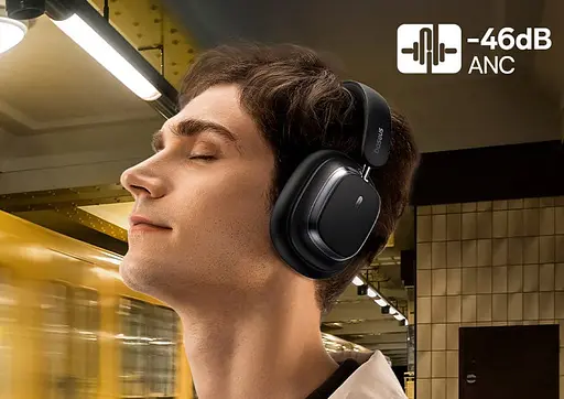 Навушники бездротові Baseus Bowie H1s чорні (A00075301113-00) - фото 6