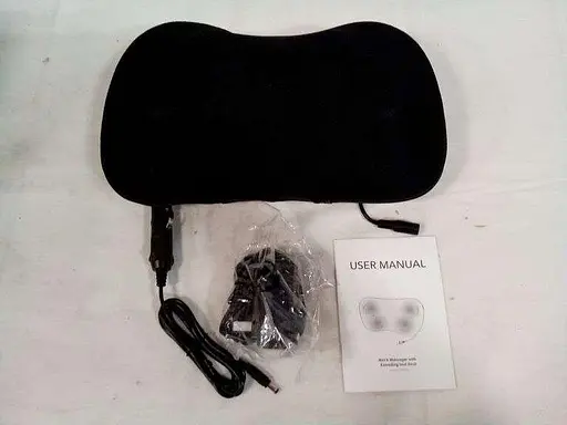 Масажер для шиї CQM-P42 з розминанням та нагріванням чорний - фото 3