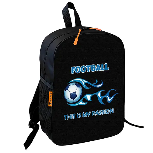 Рюкзак школьный детский 36х27см с футбольным мячом для мальчика (00740)